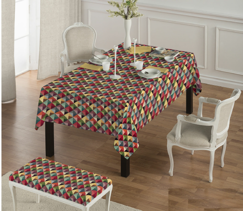 Rhombus Squares Big Holland Gobelin Fabric Curtains Upholstery 280cm extra wide - Picture 5 of 7