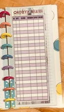 Checkbook Register and Bills Dashboard 4 use w Skinny Classic Happy Planner~