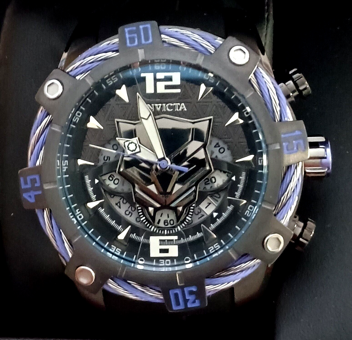 Invicta Marvel LE The Black Panther Mens Quartz 51mm Watch