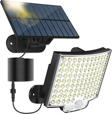 106 LED Solar Lights Outdoor 3000LM Motion Sensor Security Wall Spotlight Lamps