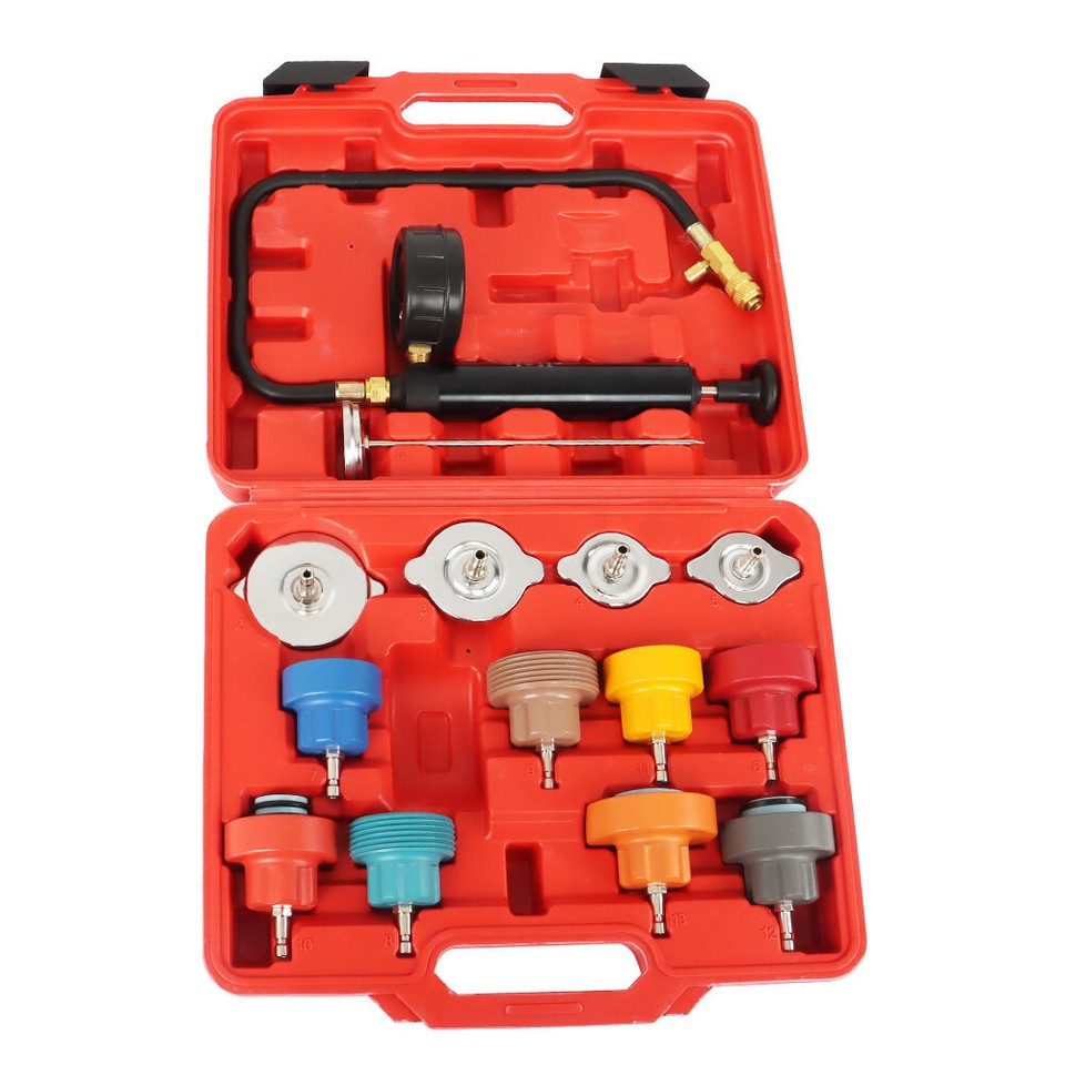 14Pcs Radiator Pump Pressure Leak Tester Detector Coolant System Test ...