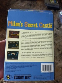 Milon's Secret Castle - Nintendo NES Box and Cart only authentic free shipping