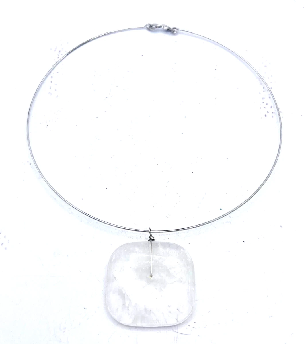 Collana In Argento 925/000 Rodio - Pendente A Goccia Ajourée