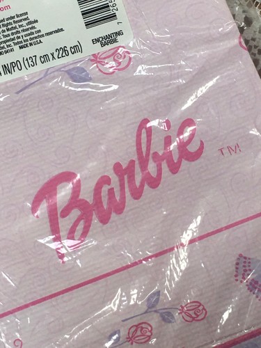 "Cubierta de mesa de papel fiesta de cumpleaños Barbie NUEVA 54"" x 89,25" - Imagen 2 de 7