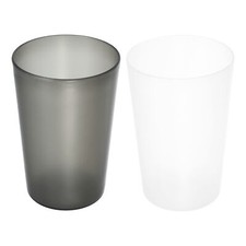 2pcs Bathroom Toothbrush Cup PP Cup for Bathroom Kitchen 4.92''x3.03''