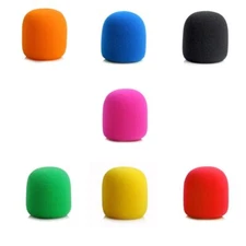 14pcs Handheld Stage Microphone Cover Windscreen Sponge Foam Mic Cover For Ka...