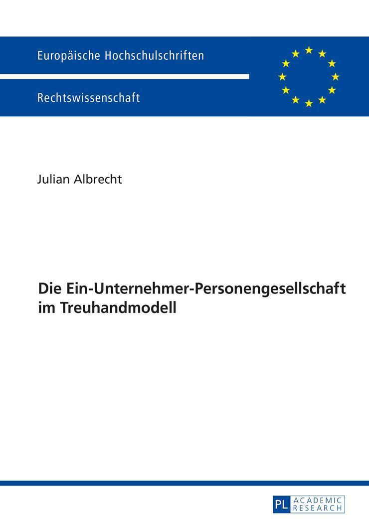Julian Albrecht | Die Ein-unternehmer-personengesellschaft