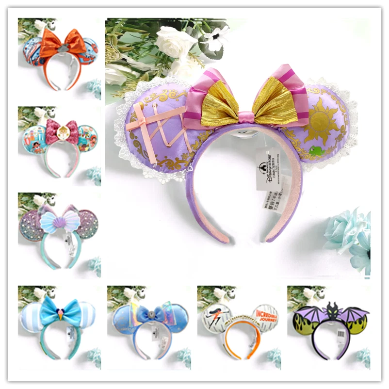 US stock Disney. Park Mickey Minnie Mouse Ears Headband new Sequined Disneyland - Image 3 of 4