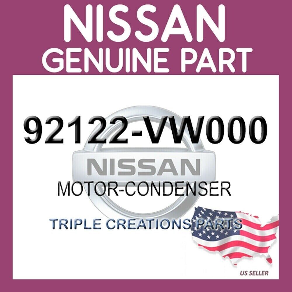 92122-VW000 Genuine Nissan Infiniti MOTOR-CONDENSER