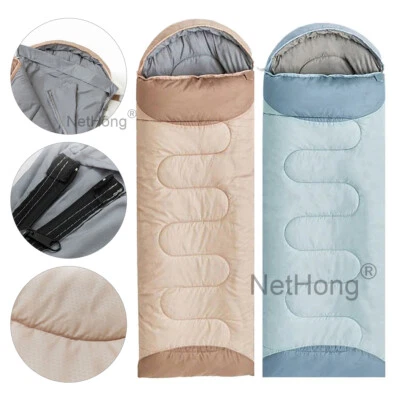 MARKENLOS Mumienschlafsack Schlafsack Leichtes Reisen Camping Outdoor Feldbett 220x75cm DE