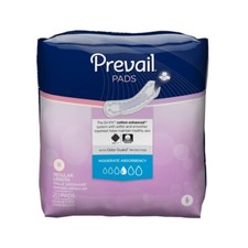 Prevail Bladder Control Moderate Pad White 9.25 Package of 20 6 PACK