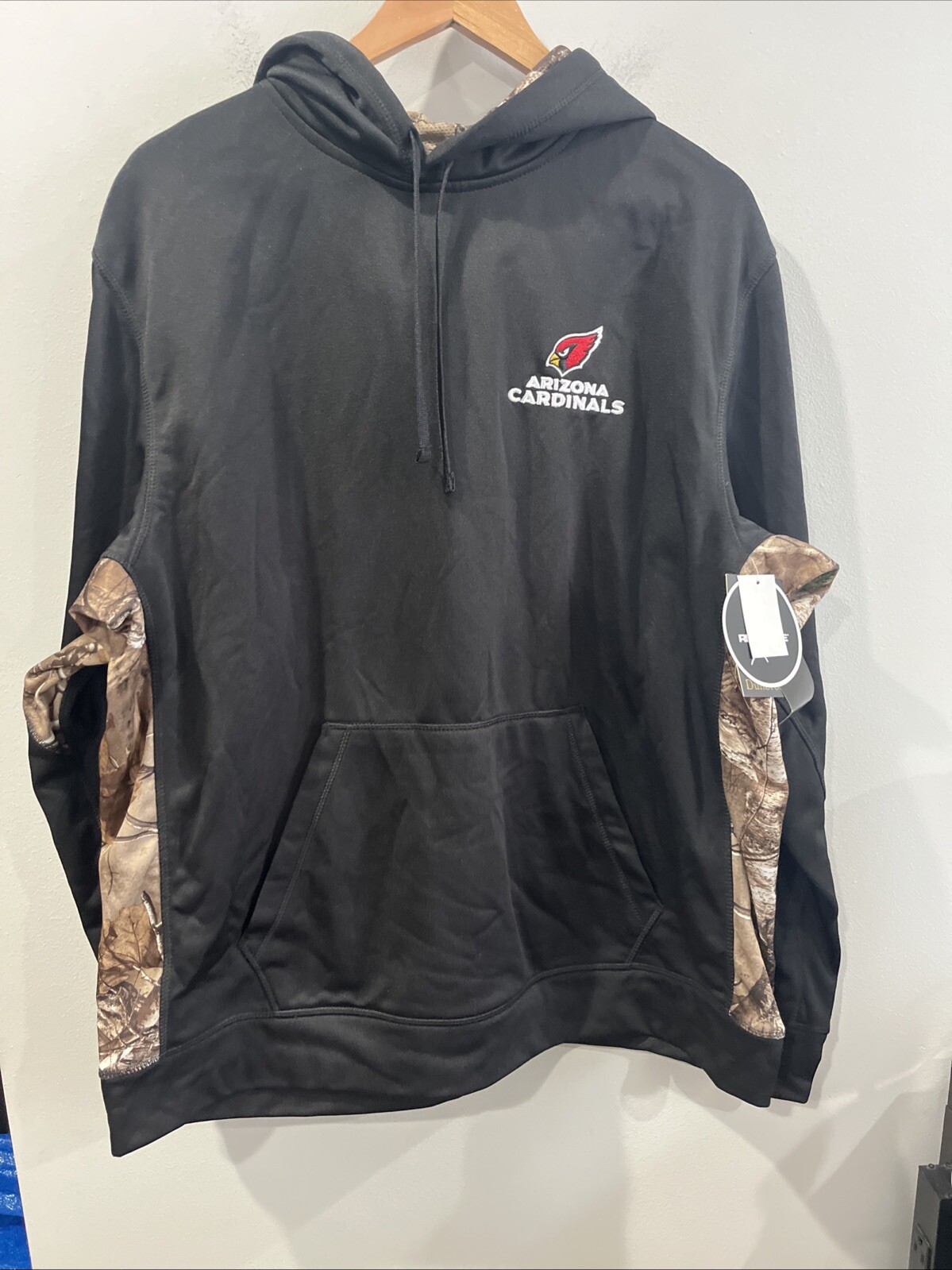 Dunbrooke NFL Arizona Cardinals XL Hoodie With Camo Sides