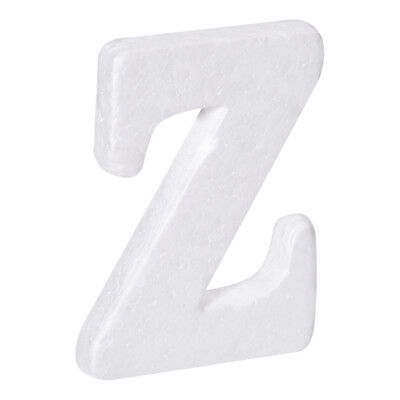 Foam Letters Z Letter EPS White Polystyrene Letter Foam 100mm/4 Inch