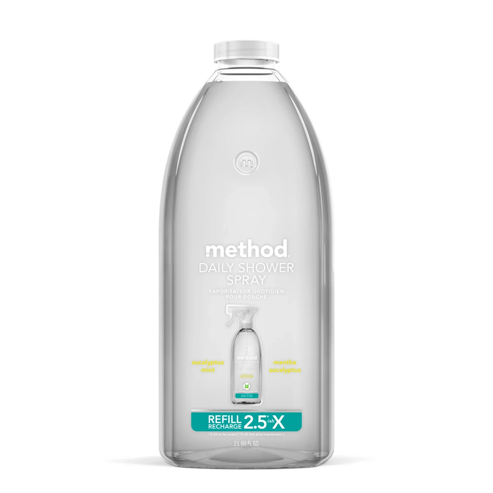 Method Eucalyptus Mint Daily Shower Spray Cleaner Refill 68 oz