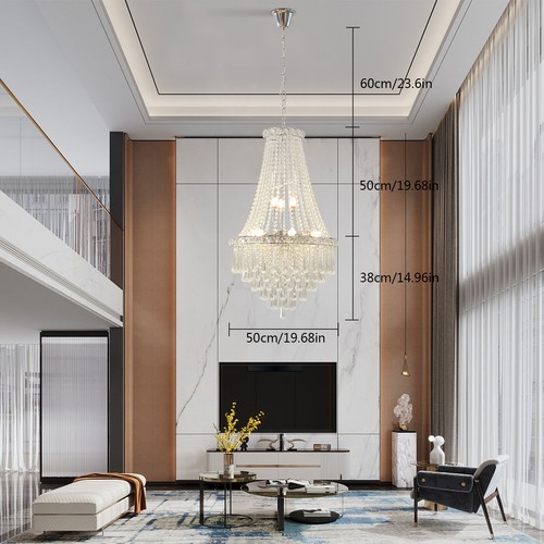 Modern Luxury Crystal Chandelier Ceiling Lamp Pendant Light Hanging Lamp Fixture - Picture 19 of 19