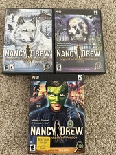 Lot Of Three Nancy Drew Computer PC Game CD-ROM Interactive Mystery Games