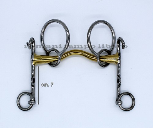 Mors Filet Allemand Pleines Joues Argenté - Simple Jointure