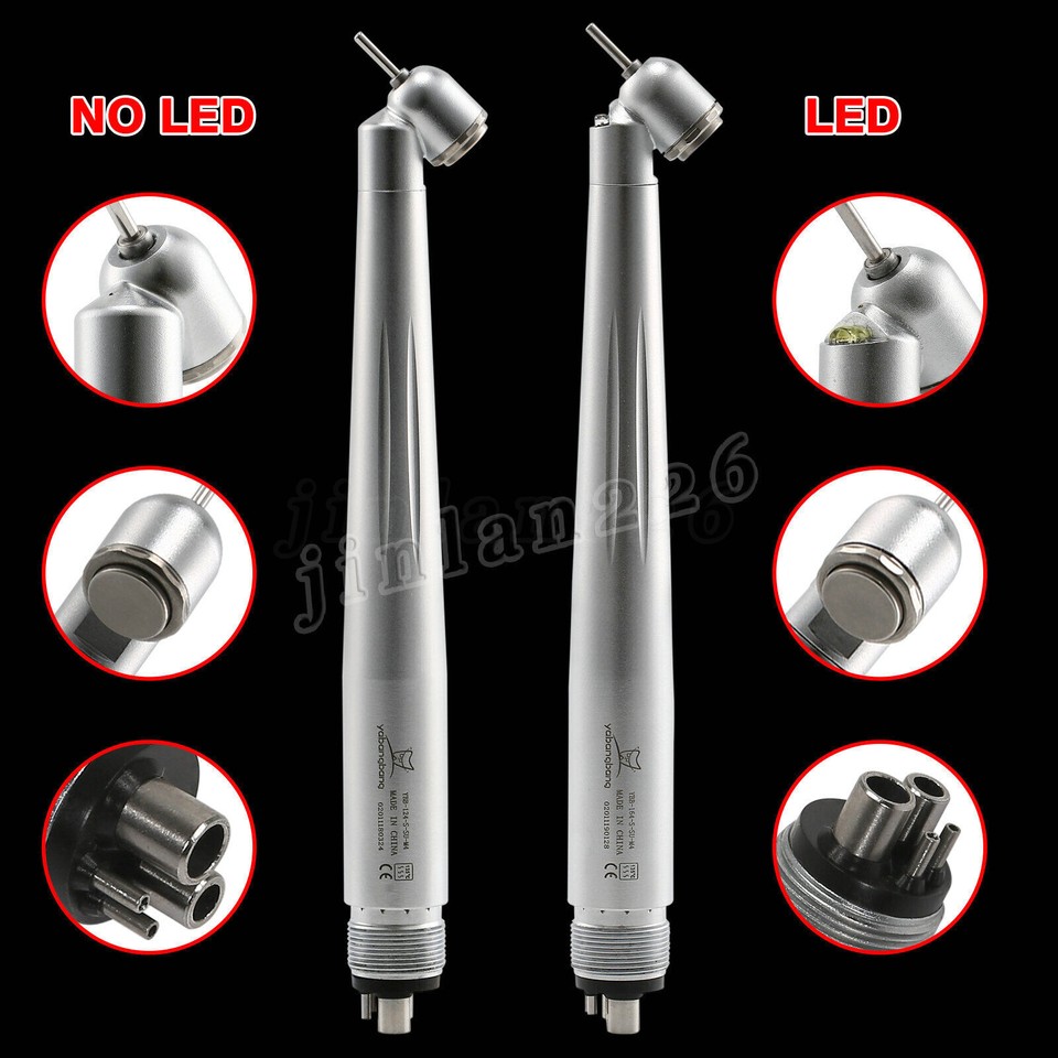 Handpiece Dental Joydental LED High-Speed Dental Handpiece - Fiber Optic, NSK Style, 4-Hole (Midwest) High Speed Handpiece Nsk - Foto 4