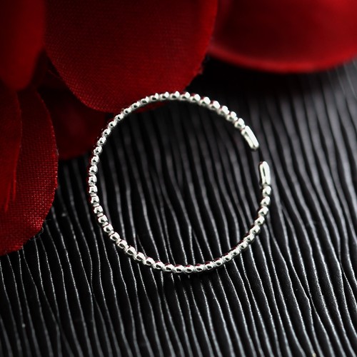 Genuine Sterling Silver Heart Star Solid Band Lady Girls Stacking Cuff Midi Ring - Picture 104 of 106