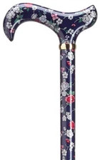 CHELSEA GARDEN LADIES WALKING STICK - LADIES FLORAL WALKING CANE