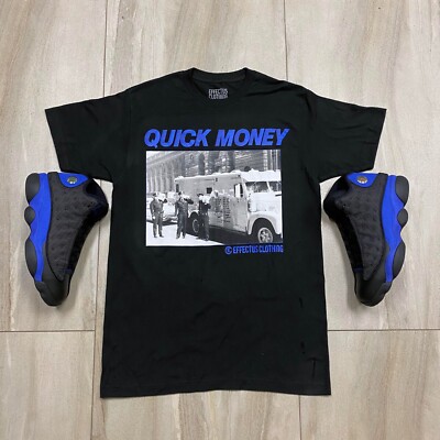 Tee to match Air Jordan Retro 13 Hyper Royal Quick Money