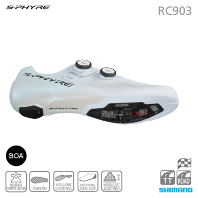SHIMANO-RC903 SPD SHOES White 45E (Wide) | eBay