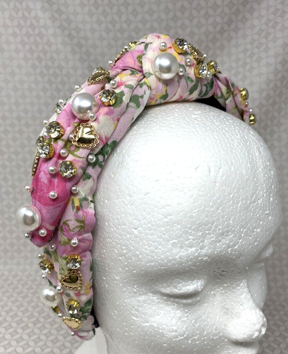 LoveShackFancy Pink Floral Headband Amazon.com : LOVESHACKFANCY Women main image 4