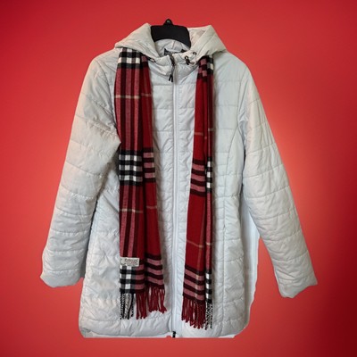 New Balance Women's Water-Resistant Hooded Jacket Athletic White M 42 x32  EUC