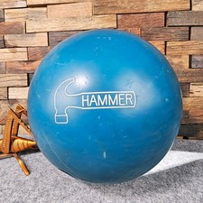 Hammer Fab Blue Bowling Ball - 16lb - Right Hand Drill Urethane Vintage USA