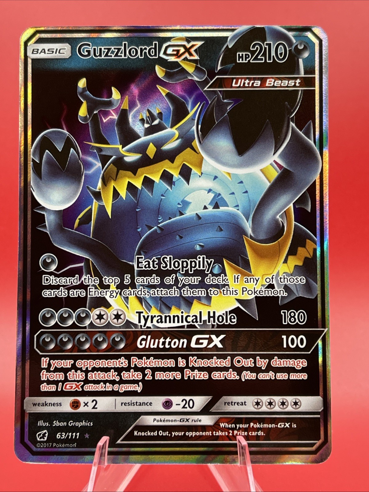 Guzzlord GX Ultra Rare SM - Crimson Invasion 63/111 NM