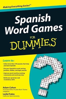 Spanish Word Games For Dummies by Adam Cohen (English) Paperback Book