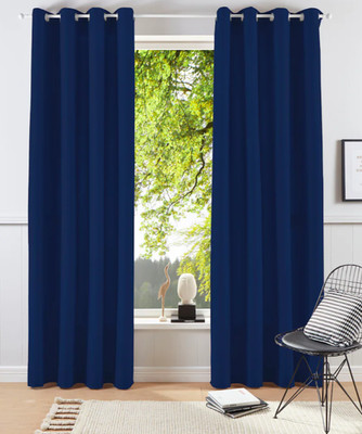 Bruno Banani LAGAN Blau 140 x 245 cm 2er Set Vorhang mit Ösen UVP: 39,90  (3953)