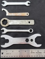 Bike & Motorcycle Tool Kit Combination Open End Spark Plug Wrenches Tange Lot x5