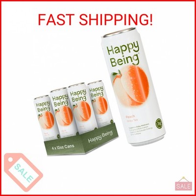 Happy Being Peach White Tea   Antioxidant & Polyphenol Rich, Infused with Turmer