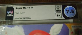 Super Mario 64 GRADED WATA 7.5 B+ Sealed New Nintendo 64 N64 HOLLY GRAIL
