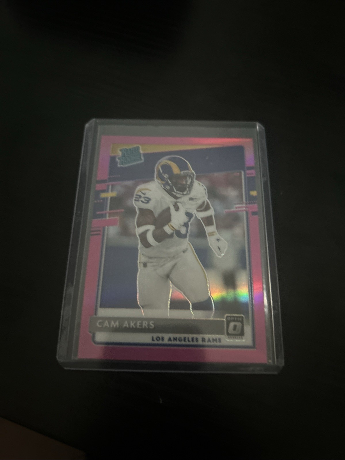 Panini 2020 Donruss Optic Pink Holo Cam Akers Rated Rookie #175 Rams