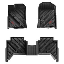 3W Floor Mats Fit for Ford Ranger 2020 2021 2022 2023, TPE All Weather Floor ...