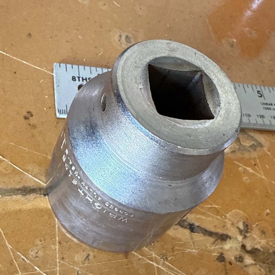 Wright 6158 1-13/16” 12-Pt 3/4” Drive Socket USA Forged Alloy Professional - Image 4 of 4