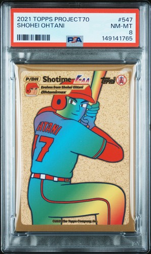 2021 TOPPS PROJECT70 #547 SHOHEI OHTANI PSA 8