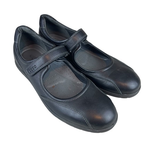 Zapatos mocasines cómodos de cuero negro ECCO Mary Jane para mujer EU 41 US 9,5 - Imagen 2 de 11