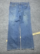 80s Levi s 517 Bootcut Orange Tab Western Denim Jeans 38x30