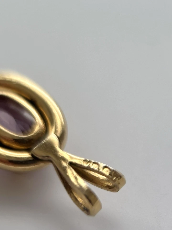 Small Vintage Genuine Natural pinkish purple Spinel Pendant 0.73g - Image 2 of 4