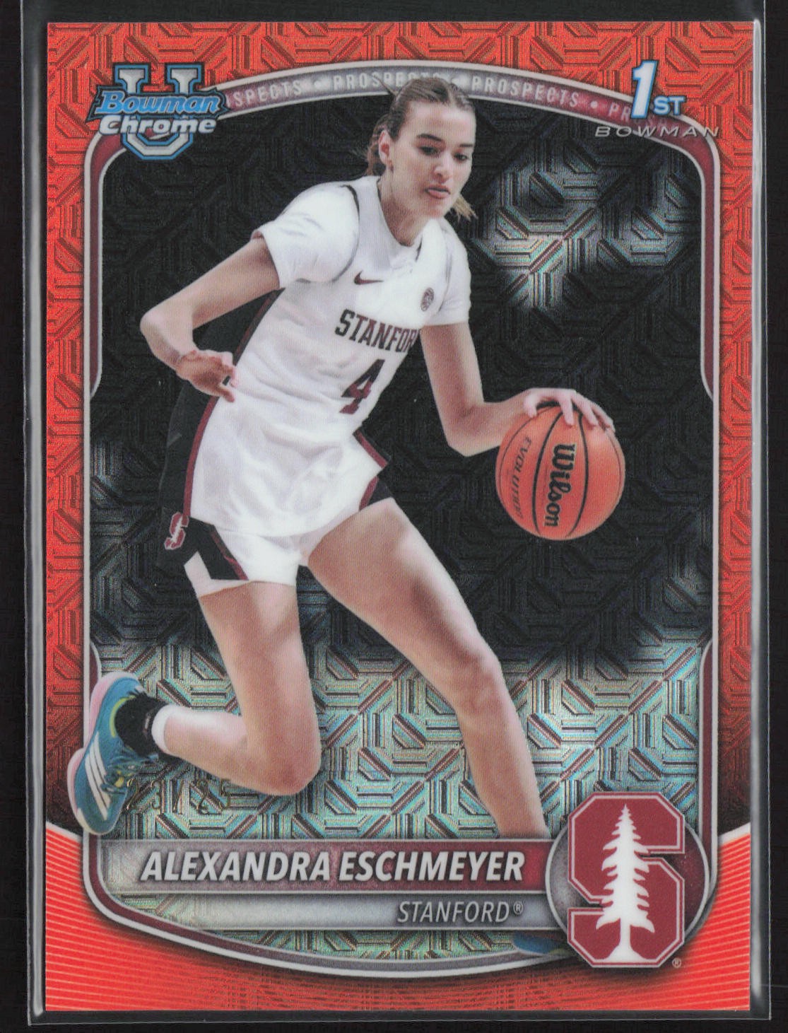 2025-26 Bowman #BCP-75 Alexandra Eschmeyer Chrome Orange Mojo Refractor #/25