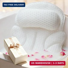 Bath Pillow Bathtub Pillow, Luxury Bath Pillows for Tub with Head, Neck Back S