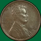 1910 Lincoln Wheat Cent Choice Almost Uncirculated AU+ Coin #39993