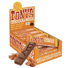 Tony s Chocolonely Belgian Milk Chocolate Candy Bar With Caramel Sea Salt, ...