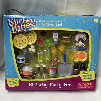 Tyco Kitchen Littles Birthday Party Fun Complete in Box 1996 Die Cast Pieces 1:6