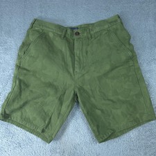 Levi Strauss Co Shorts Mens 36 Green Camo Chino 9 Inseam Casual Summer