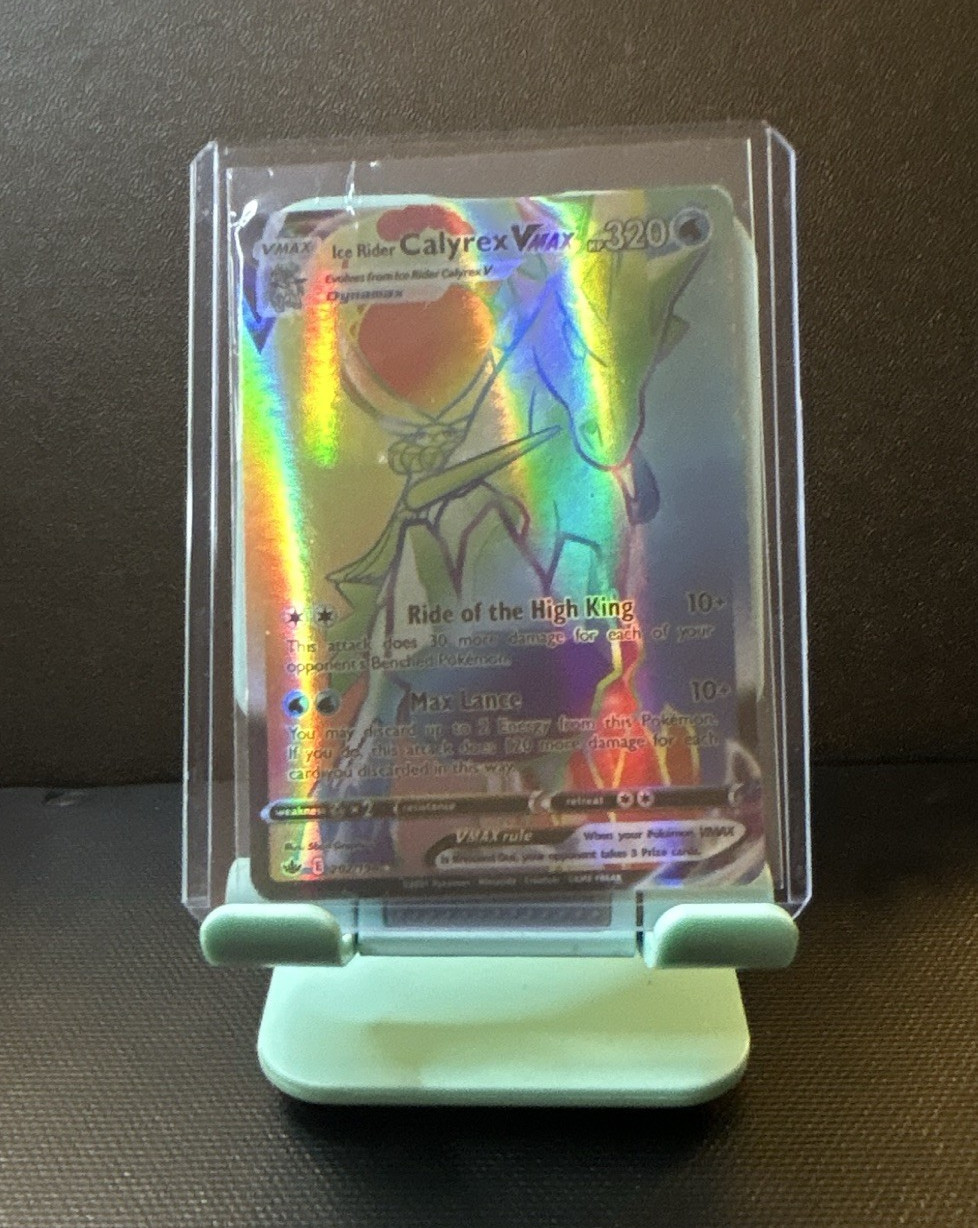 Ice Rider Calyrex VMAX Holo Secret Rare 202/198 English 320 HP