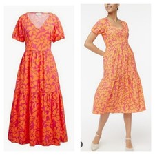 J. Crew Tiered Midi Dress Size 6